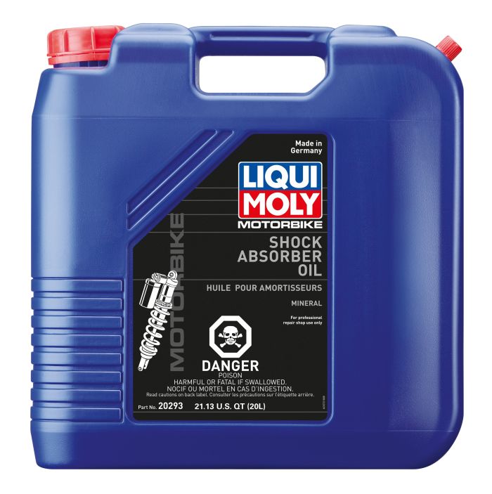 LIQUI MOLY Motorbike Shock Absorber Oil 20 Liter - High-Performance Lubricant for Motorcycle Suspension