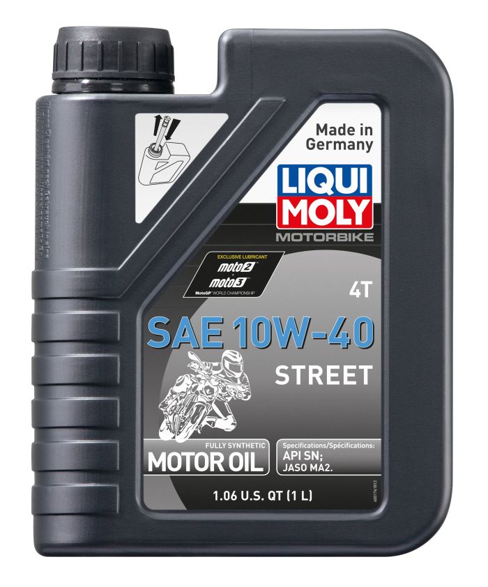 Liqui Moly Motorbike 4T 10W-40 Street, 1 Liter - High-Performance Motorcycle Engine Oil