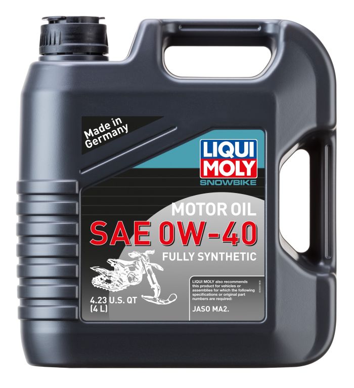 LIQUI MOLY Snowbike Motor Oil 0W-40, 4 Liters - High-Performance Synthetic Oil for Snowmobiles