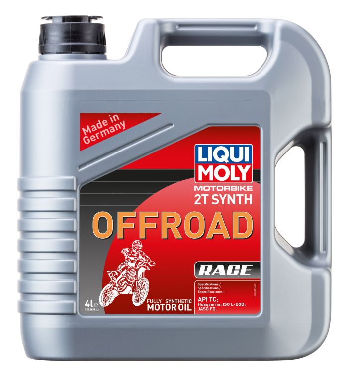 LIQUI MOLY Motorbike 2T Synthetic Offroad Race Oil (4 Liters) - Part Number 20180