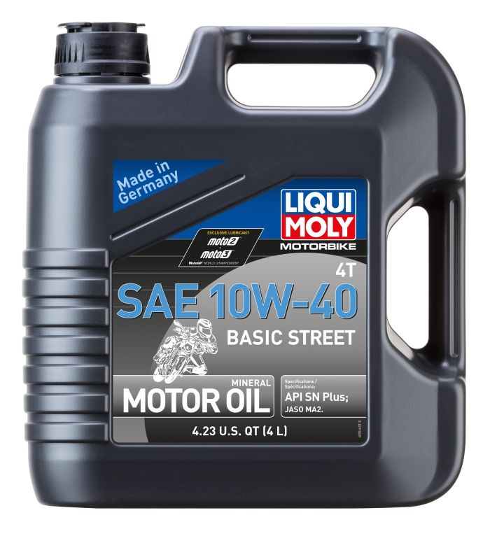 LIQUI MOLY Motorbike 4T 10W-40 Synthetic Motorcycle Oil – 4 Liters