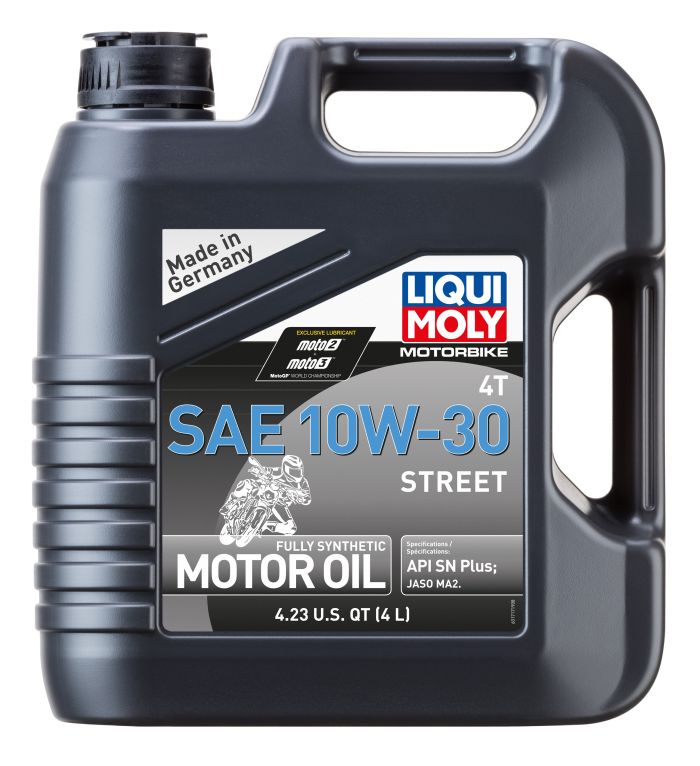 LIQUI MOLY Motorbike 4T 10W-30 Street Motorcycle Oil - 4 Liter