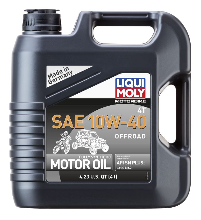 LIQUI MOLY Motorbike 4T 10W-40 Offroad Motor Oil - 4 Liter Jug