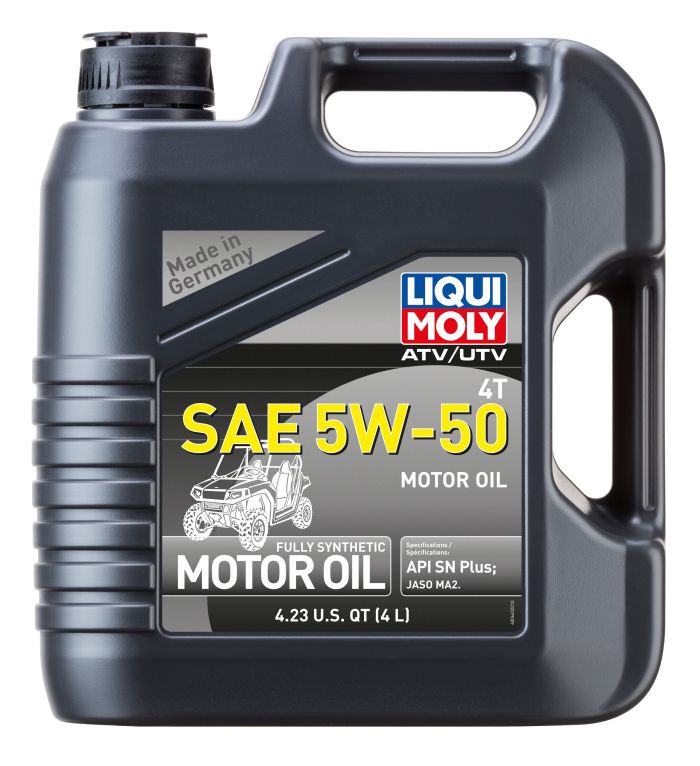 LIQUI MOLY ATV 4T Motor Oil 5W-50, 4-Liter - High-Performance Engine Lubricant for All-Terrain Vehicles