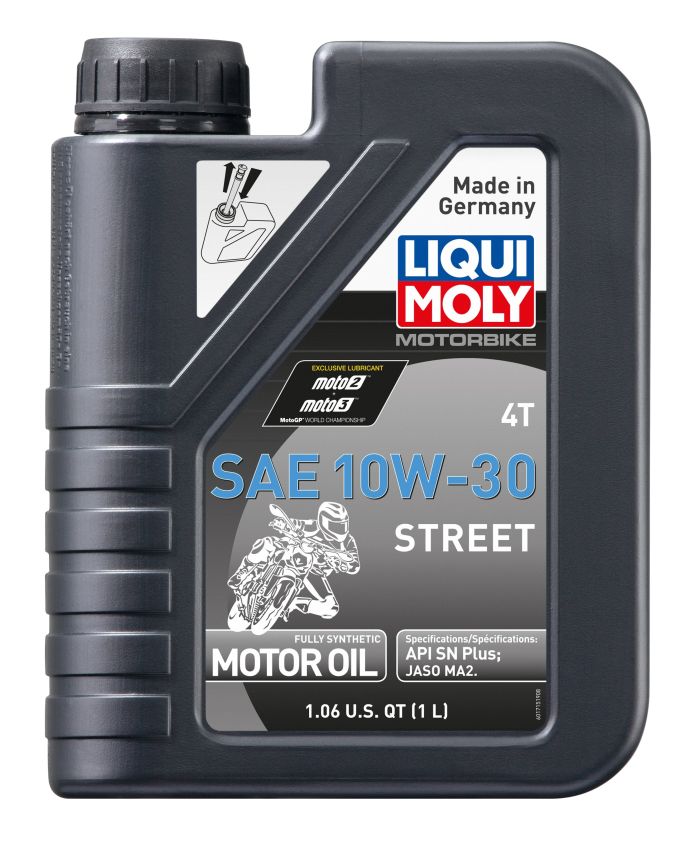 LIQUI MOLY Motorbike 4T 10W-30 Street 1 Liter - High-Performance Motorcycle Oil