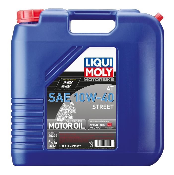 LIQUI MOLY Motorbike 4T 10W-40 Street - 20 Liter Container