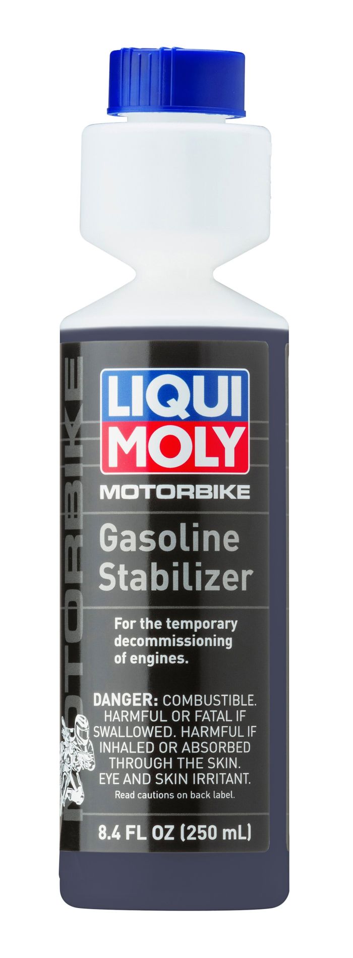 LIQUI MOLY Motorbike Gasoline Stabilizer 0.25 Liter - Engine Fuel Treatment for Motorcycles