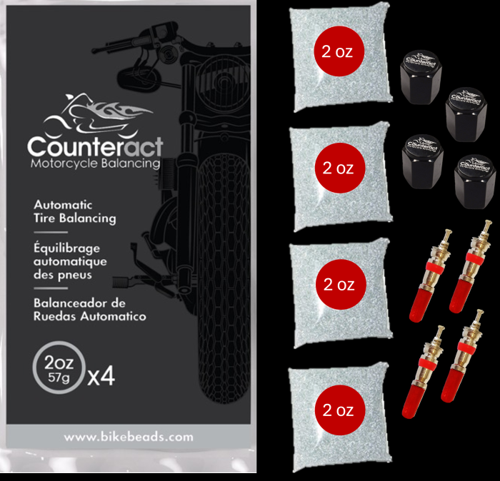 Counteract MK2OZ Balance Bead Shop Pack - 4 Bags of 2 oz with Cores & Caps