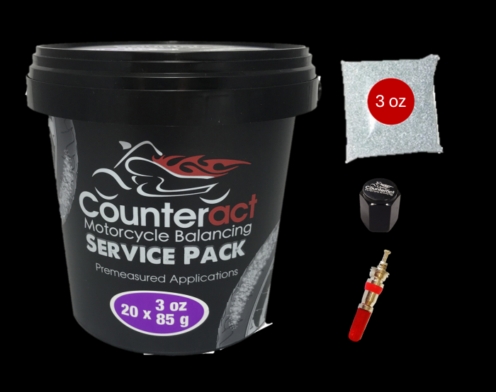 COUNTERACT MKSP-3 Balance Bead Bucket Kit - 20 Bags of 3 oz with Caps & Cores