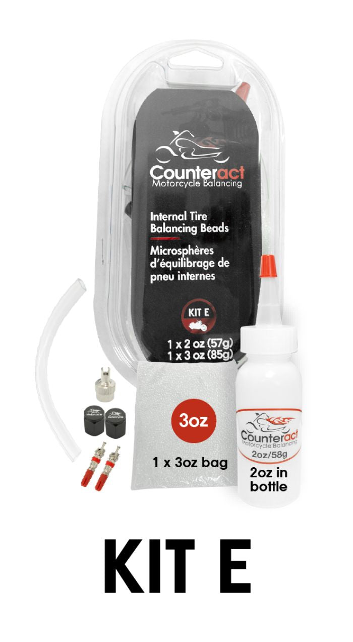 Counteract KIT E Bottle Caps, Cores, Valve Tool, and Bottles (2 oz & 3 oz) Set
