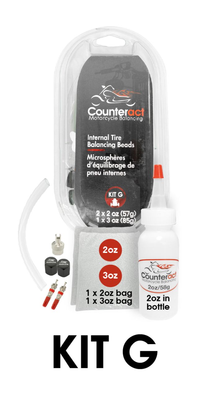 Counteract KIT G - 2 oz and 3 oz Bag Caps, Cores, Valve Tool, and Bottle