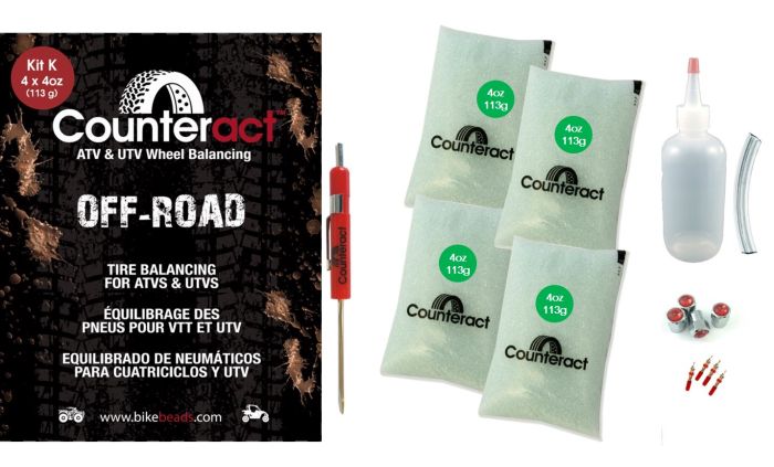 Counteract Bead Kit (4) 4 oz Bags by Counteract – Caps, Cores, Valve Tool & Bottle Included