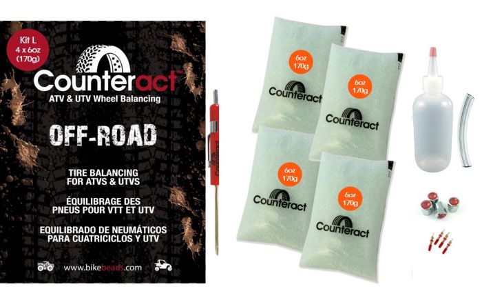 Counteract Bead Kit (4) 6 oz Bags by Counteract - Caps, Cores, Valve Tool, Bottle