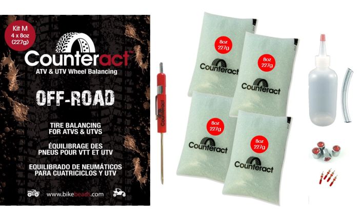 CounterAct Bead Kit (4) 8 oz Bags - Caps, Cores, Valve Tool & Bottle by CounterAct - Part Number KIT M