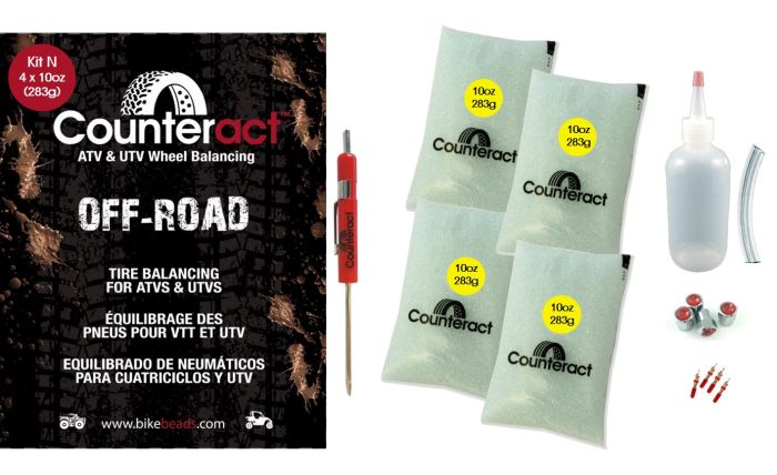 Counteract Bead Kit (4) 10 oz Bags by Counteract – Caps, Cores, Valve Tool & Bottle Included