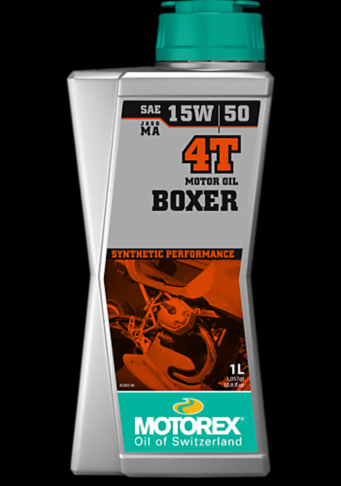 Motorex Boxer 4T 15W50 Motorcycle Oil - 4 Liter Bottle