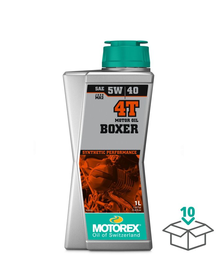 Motorex Boxer 4T SAE 5W40 JASO MA2 Motor Oil - 1 Liter