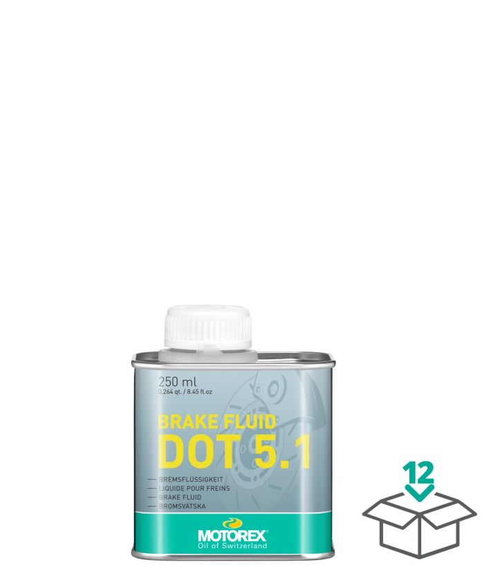 Motorex Brake Fluid DOT 5.1, 8.5 fl oz – High-Performance Hydraulic Fluid for Automotive Brakes