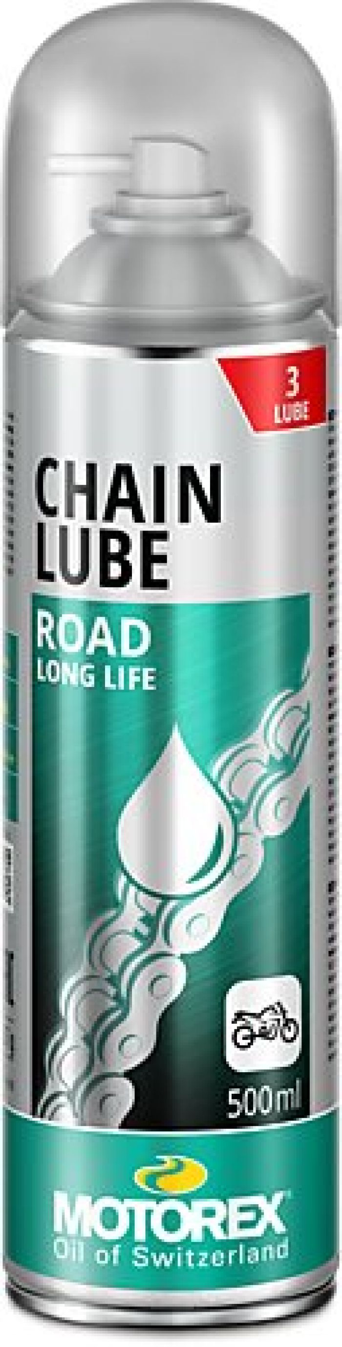 Motorex Chain Lube Road Strong 500 ml - Heavy-Duty Chain Lubricant for Motorcycles and Bikes