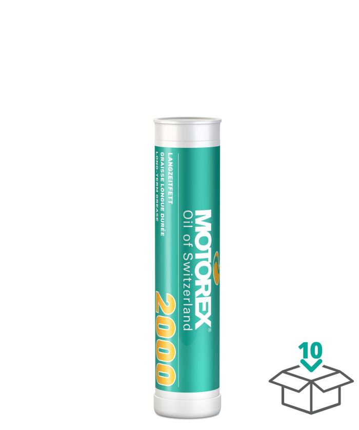 Motorex Grease 2000 - 14 oz (400 Gram) Heavy-Duty Lubricant