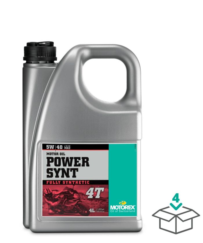 Motorex Power Synt 4T 5W40 Engine Oil - 4 Liter Bottle