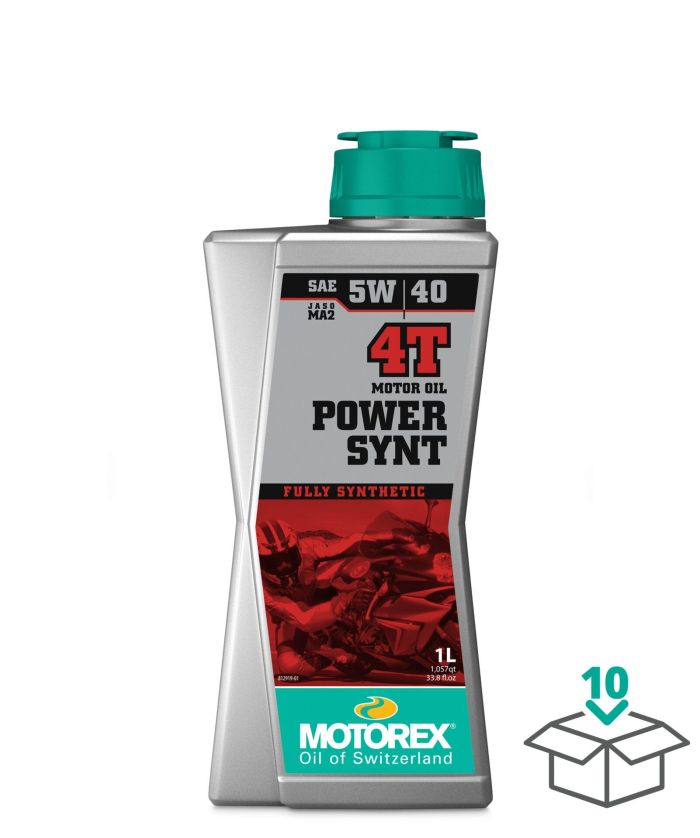 Motorex Power Synt 4T SAE 5W40 JASO MA2 1 Liter Motorcycle Oil