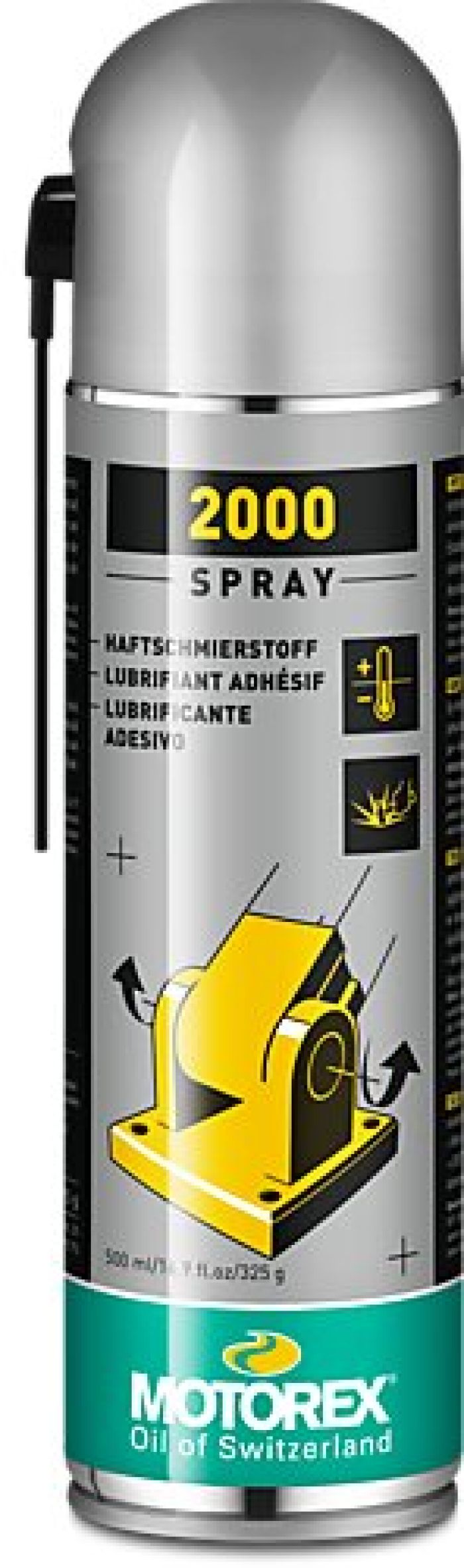 Motorex Spray 2000 - 16.9 oz (500 ml) Multi-Purpose Lubricant and Penetrant