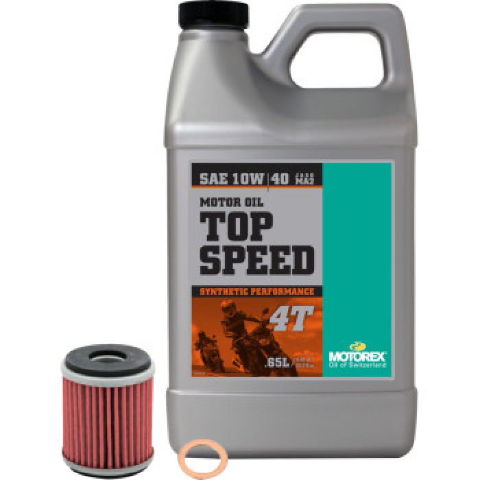 Motorex Oil Change Kit Top Speed 10W-40 for Yamaha YZ450F