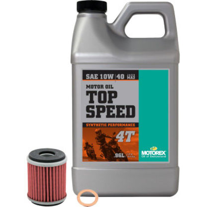 Motorex Oil Change Kit Top Speed 10W-40 for Yamaha YZ450F