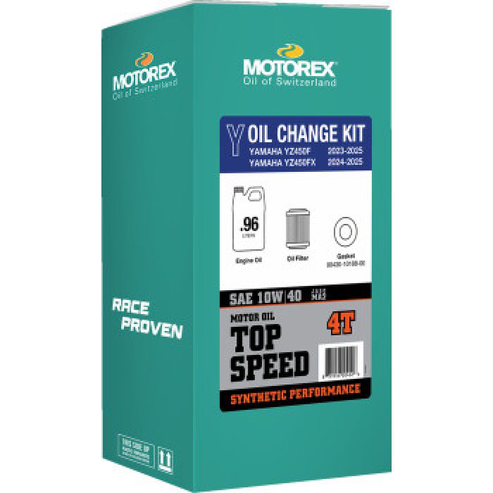 Motorex Oil Change Kit Top Speed 10W-40 for Yamaha YZ450F
