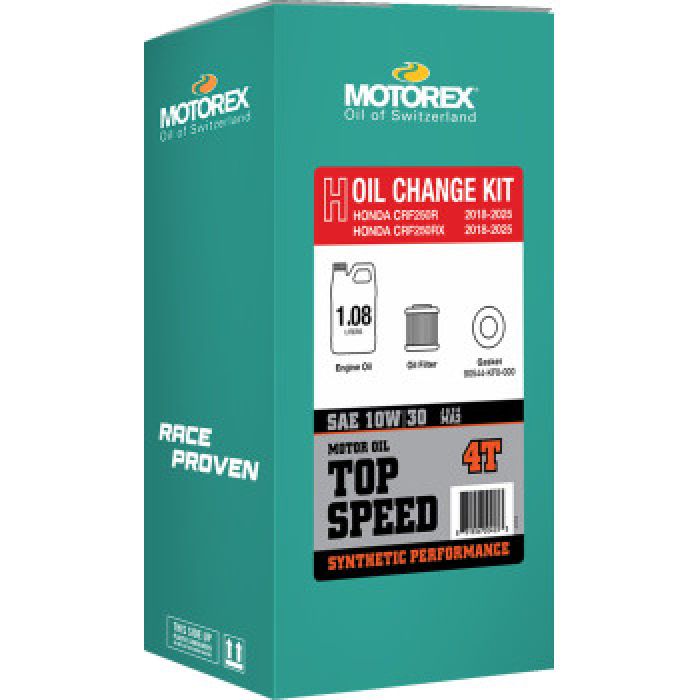 Motorex Oil Change Kit Top Speed 10W-30 for Honda CRF250R - Part #311249