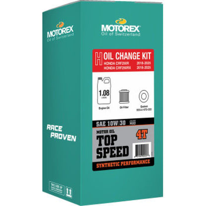 Motorex Oil Change Kit Top Speed 10W-30 for Honda CRF250R - Part #311249