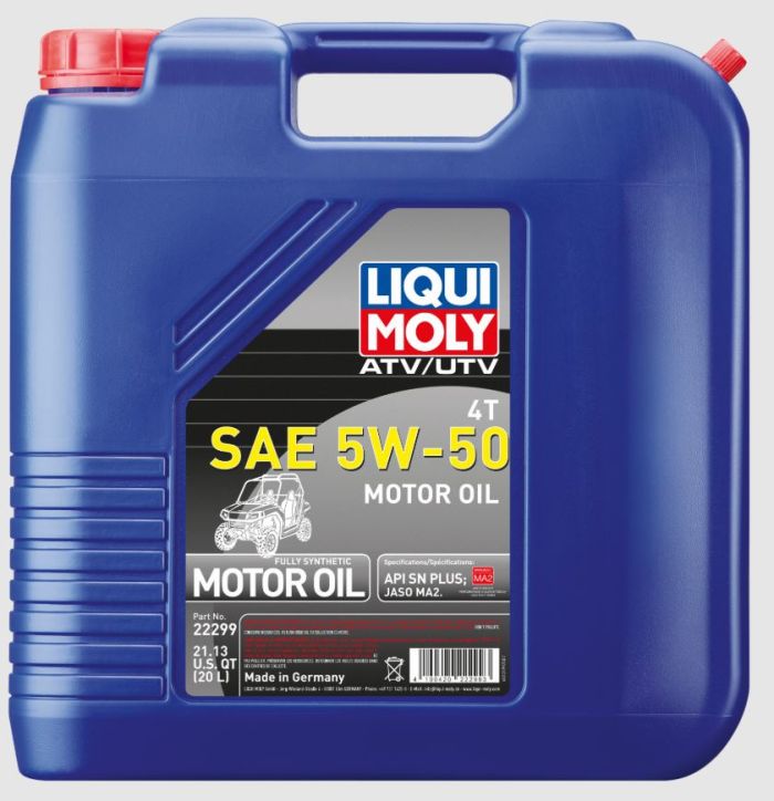 LIQUI MOLY ATV 4T Motor Oil 5W-50 – 20L Container
