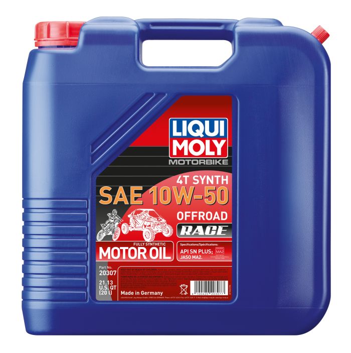 LIQUI MOLY Motorbike 4T Synth 10W-50 Offroad Race - 20L Container