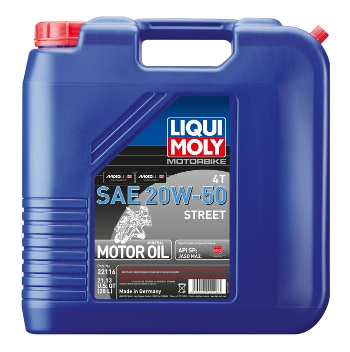 LIQUI MOLY Motorbike 4T 20W-50 Street - 20L