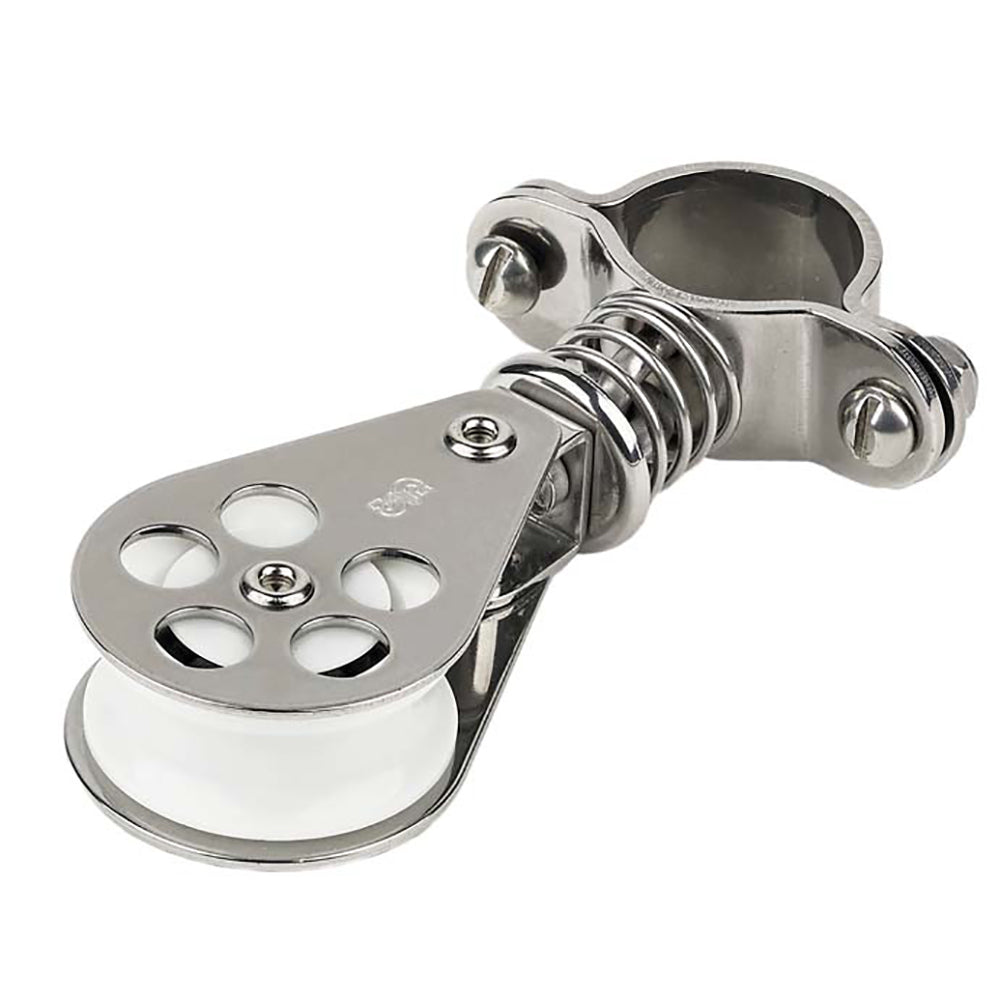 Schaefer Marine Pulpit Furling Lead Spring Loaded Block with 1-Inch Ball Bearing
