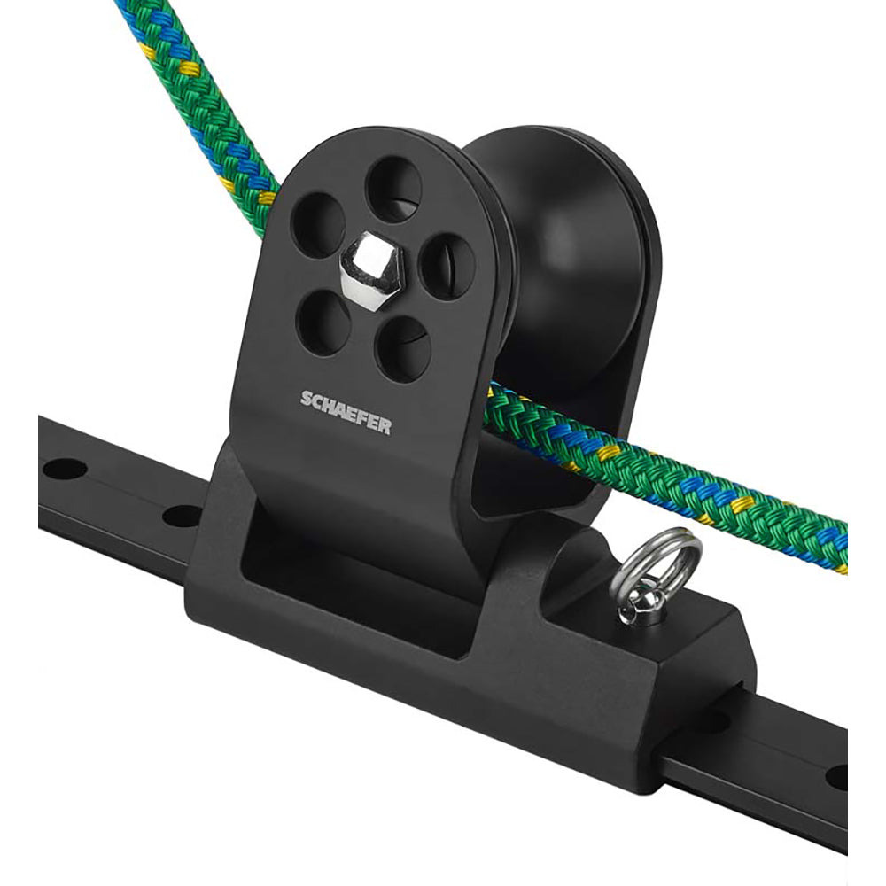 Schaefer Marine Twin Sheet Block for 1-1/4 Inch T-Track - Black (Part #32-97)