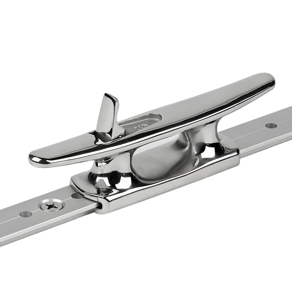 Schaefer Marine Mid-Rail Chock and Cleat Stainless Steel - 1-1/4 inch