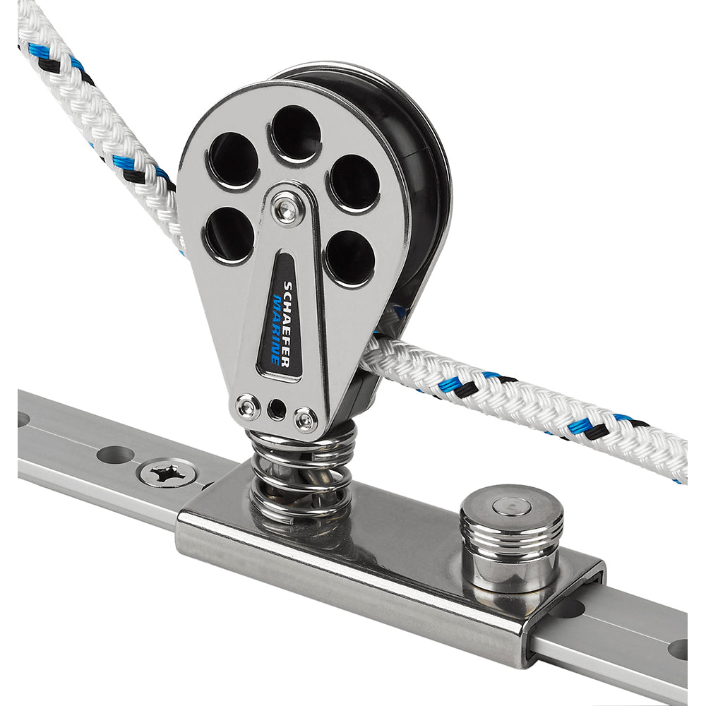 Schaefer Marine Spring Loaded Lined Stainless Steel Slide for 1-1/4 inch T-Track