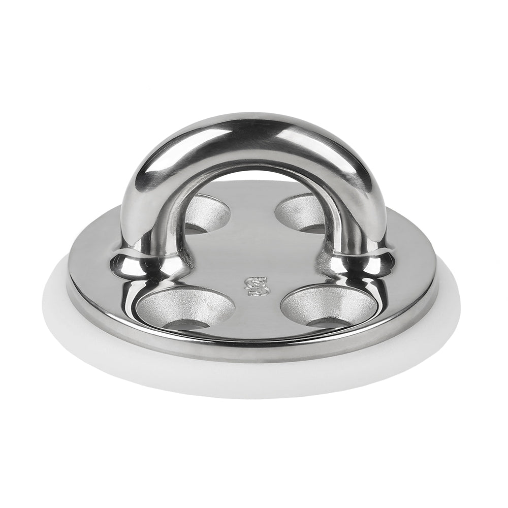 Schaefer Marine Investment Cast Pad Eye with 3 Inch OD Base – Heavy Duty Stainless Steel Anchor Point