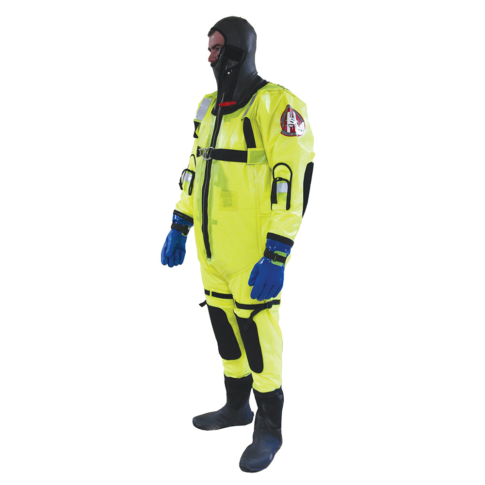 First Watch RS-1000 Ice Rescue Suit in Hi-Vis Yellow – Durable Cold Water Emergency Response Gear