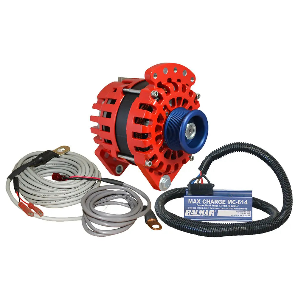 Balmar Alternator 3.15-inch Dual Foot Saddle with J10 Serpentine Pulley and 170 Amp Kit for 12V Systems