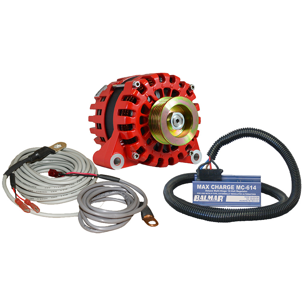 Balmar Alternator Vortec K6 Serpentine Pulley Regulator & Temp Sensor - 170 Amp 12V