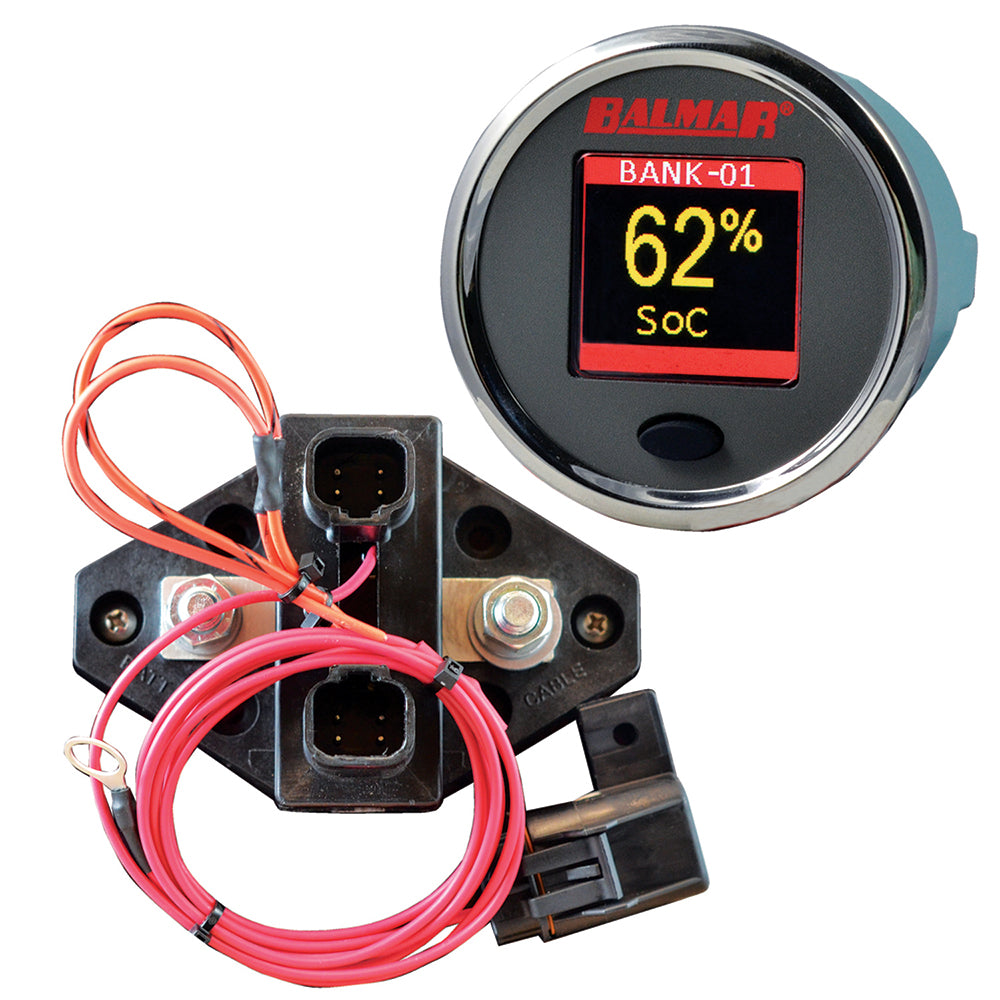 Balmar SG200 Battery Monitor Kit with Display, Shunt, and 10M Cable - 12-48 VDC