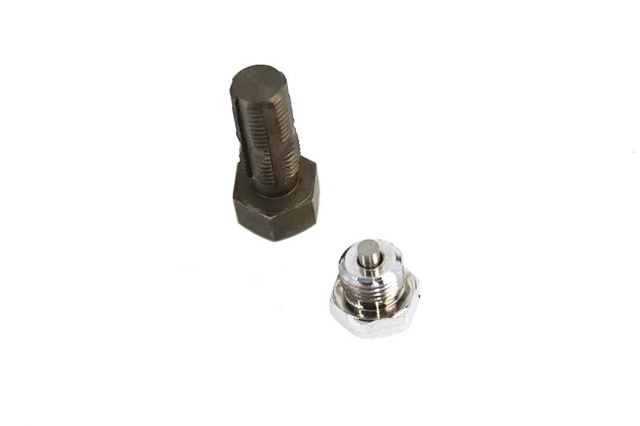 Colony Oversize Oil Tank Drain Plug with Tap for Harley Davidson FL Models by Colony