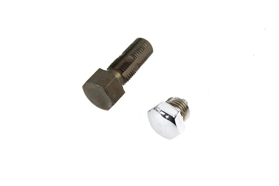 Colony Oversize Oil Tank Drain Plug with Tap for Harley Davidson FL Models by Colony