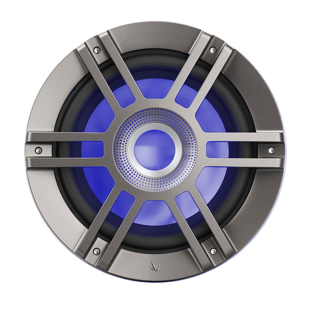 Infinity Kappa 10-inch Marine RGB Passive Subwoofer with Adjustable Impedance and LED Lighting