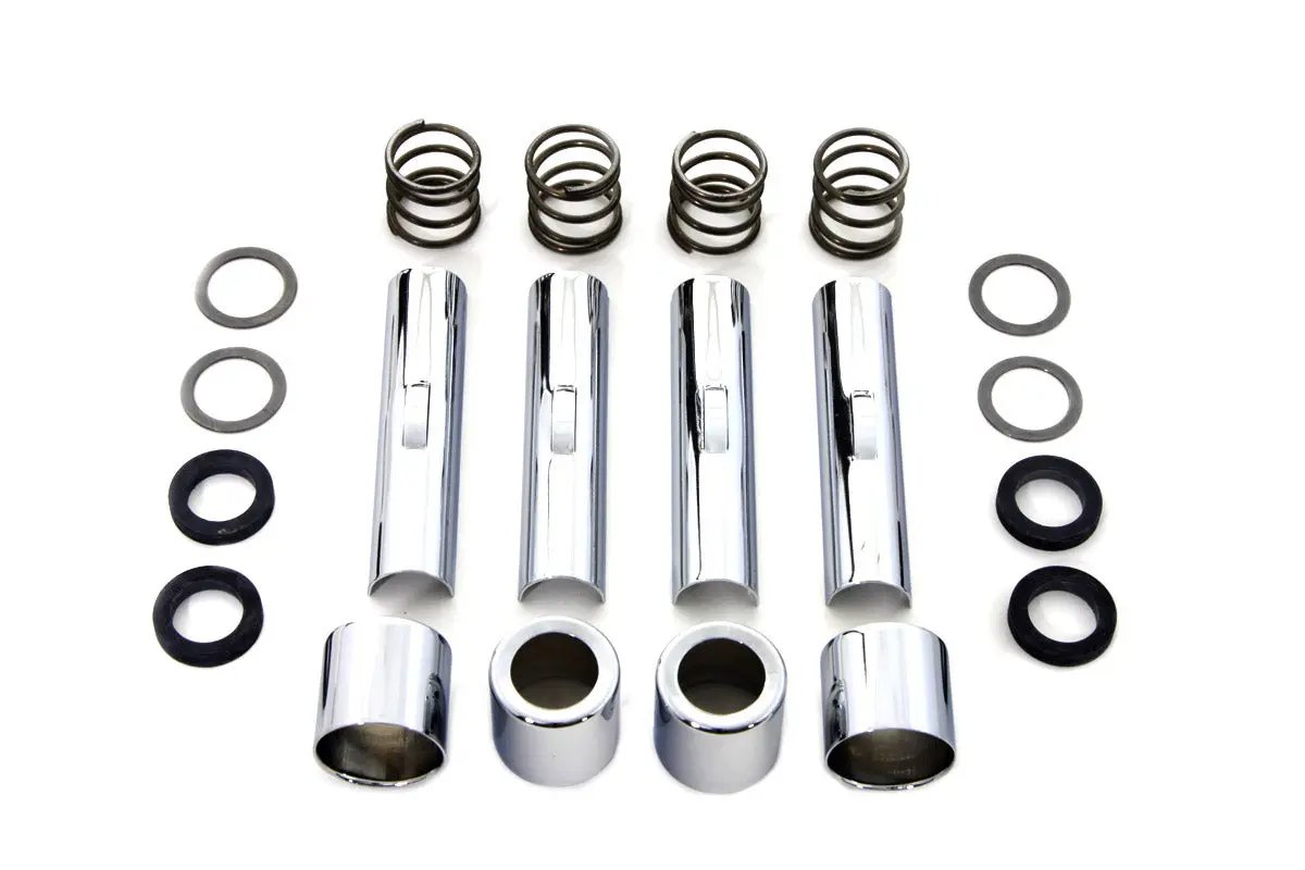 Colony Chrome Pushrod Cover Cup and Clip Kit for Harley Davidson FL Models (1940-1967) by Colony