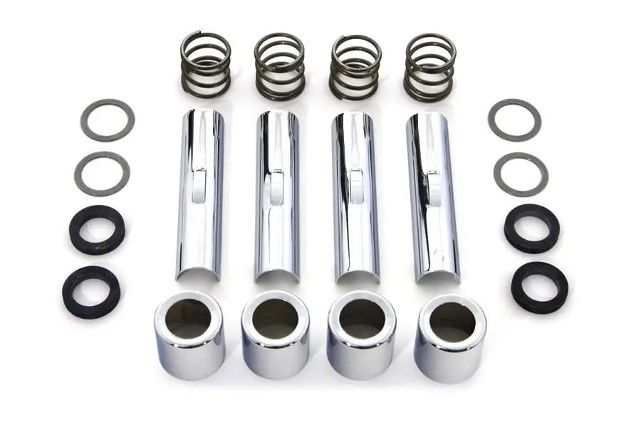 Colony Chrome Pushrod Cover Cup and Clip Kit for Harley Davidson FL Models (1940-1967) by Colony