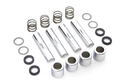 Colony Chrome Pushrod Cover Cup and Clip Kit for Harley Davidson FL Models (1940-1967) by Colony